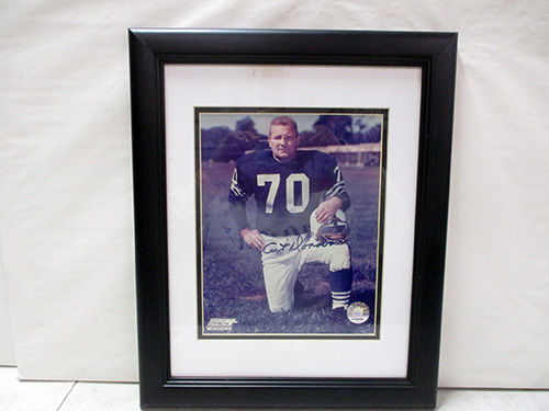 image of Art Donovan Colts Framed Autographed Football Photograph