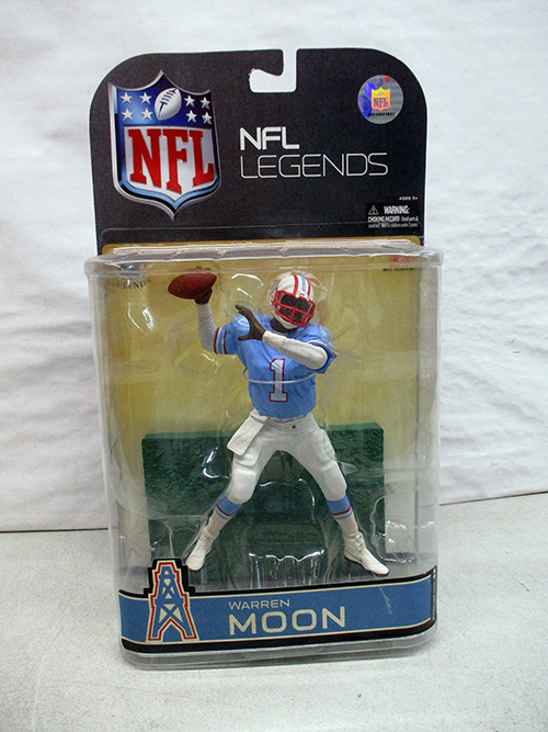 image of McFarlane NFL Legends Warren Moon Action Figure in Original Packaging