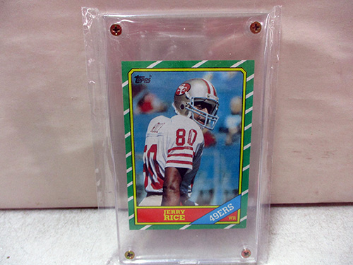image of Jerry Rice 1986 Topps Rookie Football Card