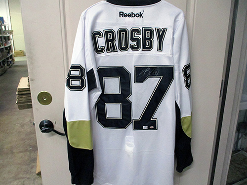image of Reebok Pittsburgh Penguins Sidney Crosby Autographed Jersey