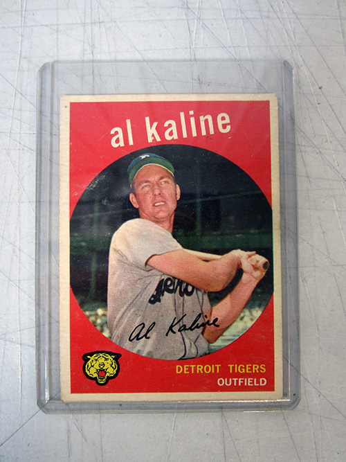 image of 1959 Topps Al Kaline Signed Detroit Tigers Baseball Card
