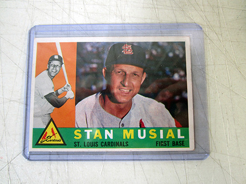 image of 1960 Topps Stan Musial St. Louis Cardinals Baseball Card