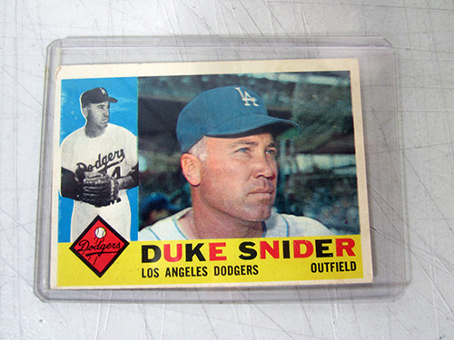 image of 1960 Topps Duke Snider Baseball Card 