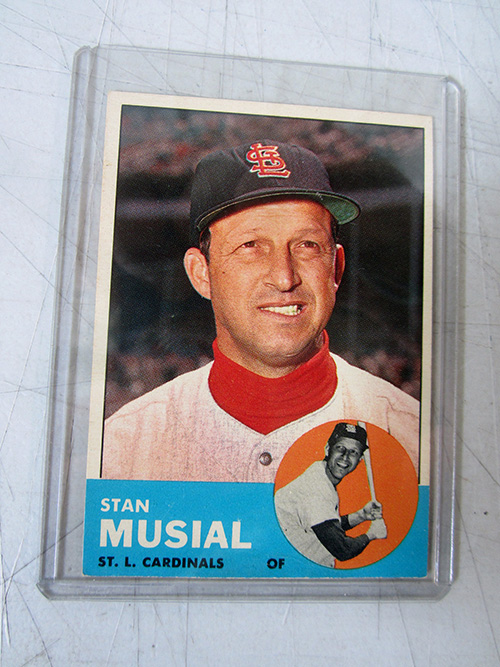 image of 1963 Topps Stan Musial Baseball Card