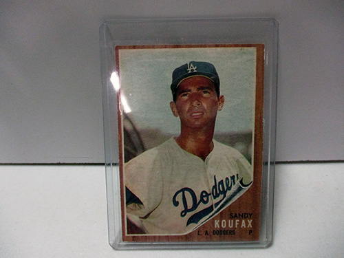 image of 1962 Topps Sandy Koufax Baseball Card Los Angeles Dodgers