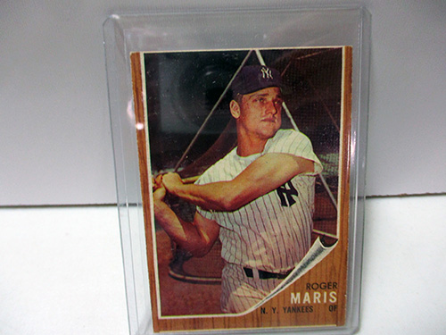 image of 1962 Topps Roger Maris New York Yankees Baseball Card