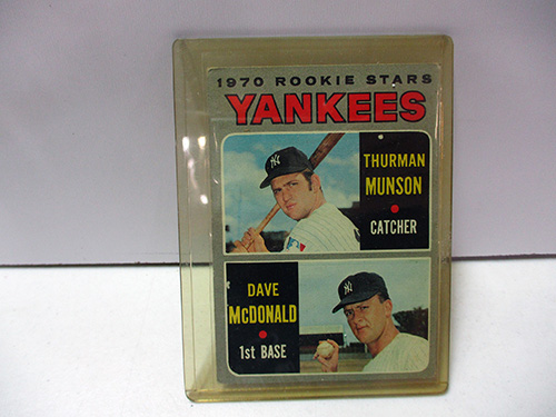 image of 1970 Topps Yankees Thurman Munson Rookie Stars Baseball Card