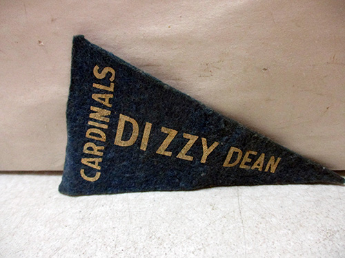 image of Vintage Cardinals Dizzy Dean Felt Pennant