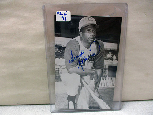 image of Autographed Frank Robinson Cincinnati Reds Photograph