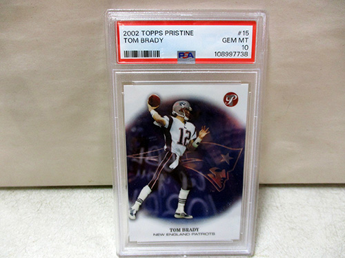image of 2002 Topps Pristine Tom Brady GEM MT 10 PSA