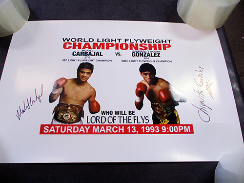 image of World Light Flyweight Championship Signed Poster