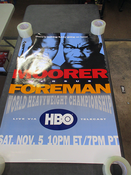 image of Moorer vs. Foreman World Championship HBO Poster