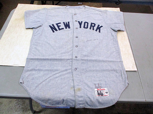 image of Ralph Houk Game Used New York Baseball Jersey