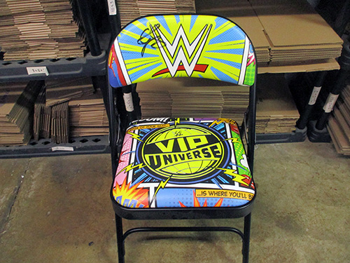 image of Cody Rhodes autographed WWE VIP Universe Folding Chair