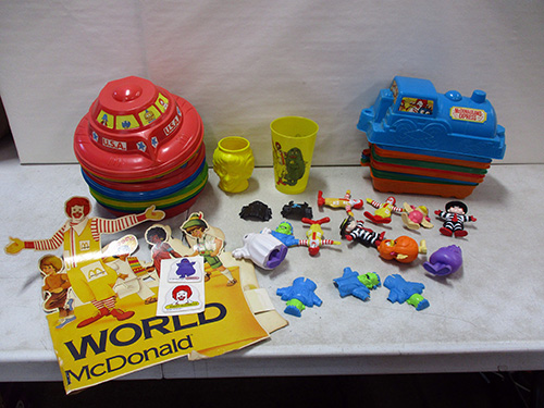 image of McDonald's Kids Toys Collection with Containers