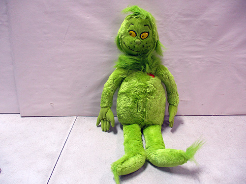 image of Dr. Seuss Grinch Plush Toy with Lime Green Fur