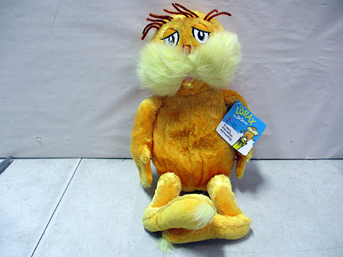 image of Dr. Seuss' Lorax Plush Toy with Tag