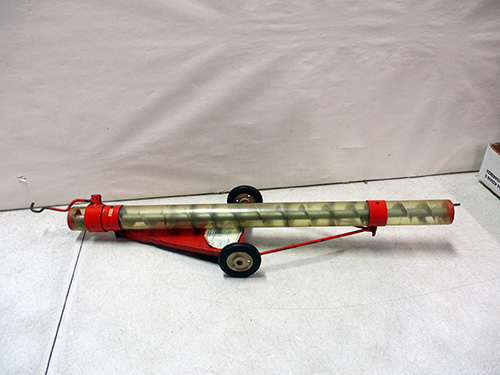 image of Tru Scale Portable Auger Manual Seed Planter on Wheels