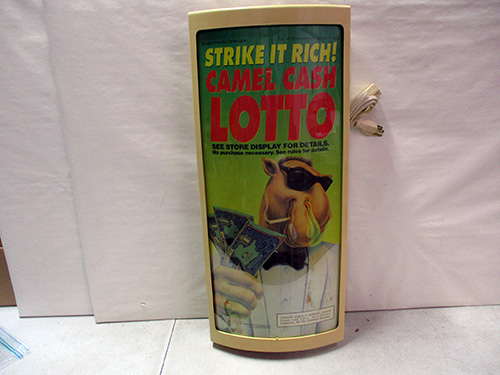 image of Camel Cash Lotto Advertising Light Display
