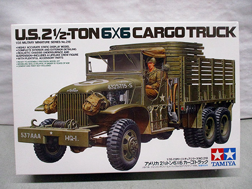 image of Tamiya 1/35 Scale U.S. 2.5-Ton 6x6 Cargo Truck Model Kit