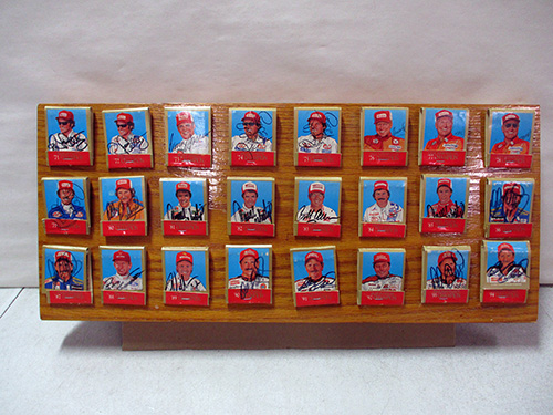 image of Signed NASCAR matchbooks Earnhardt, Petty, Waltrip, Yarborough
