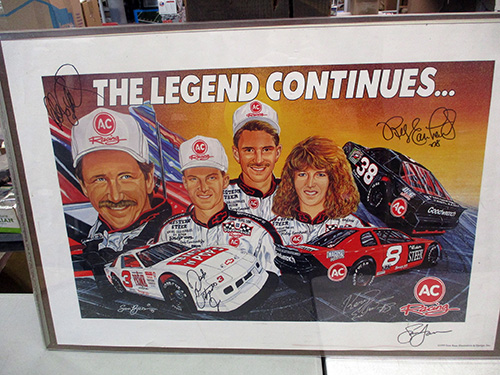image of Dale Earnhardt and Family autographed print