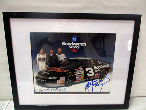 image of Dale Earnhardt Framed Goodwrench Racing Signed Photograph