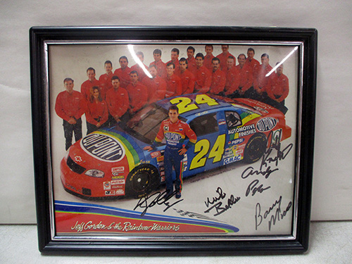 image of Framed Jeff Gordon NASCAR Team Photo