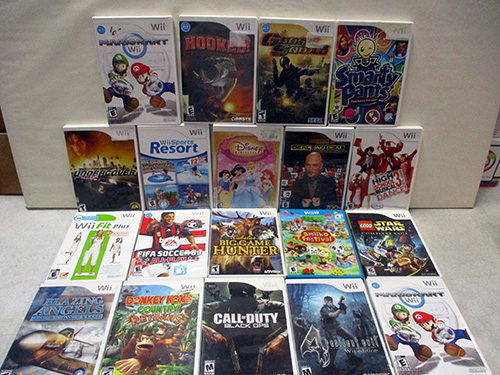 image of 17 Nintendo Wii Video Games