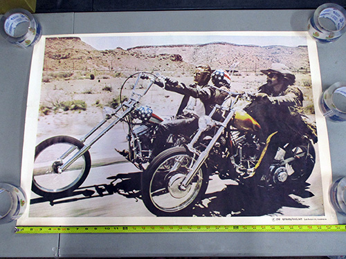 image of Easy Rider Movie Poster Featuring Motorcycles