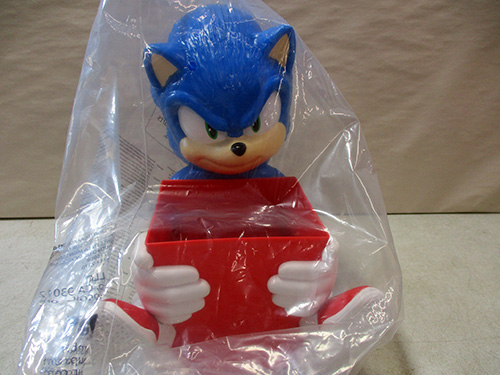 image of Sonic the Hedgehog Popcorn Container with Original Packaging