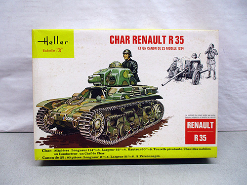 image of Heller Renault R35 Model Kit, 1:35 Scale