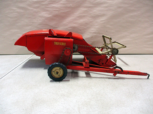 image of Tru-Scale Red Toy Hay Baler Model