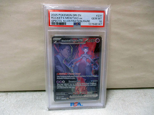 image of 2023 Pokemon Rocket's Mewtwo ex PSA 10 GEM MT