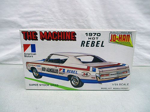 image of 1970 Jo-Han AMC Rebel Super Stock Drag Model Kit