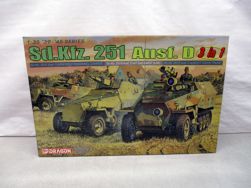 image of Dragon Sd.Kfz. 251 Ausf. D Model Kit 3-in-1