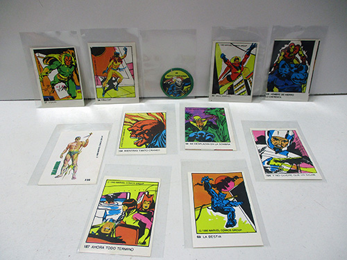image of Argentine Marvel Superhero Trading Cards and Button