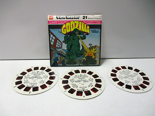 image of View-Master Set Featuring Godzilla Cartoon