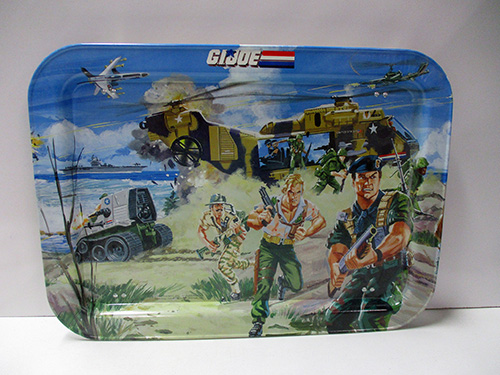image of GI Joe Metal Lunch Tray with Action Scene