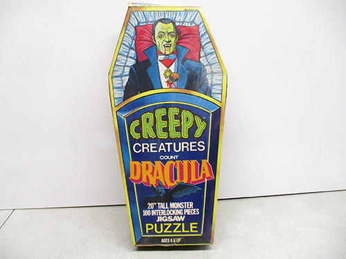 image of Creepy Creatures Count Dracula Puzzle in Coffin Box