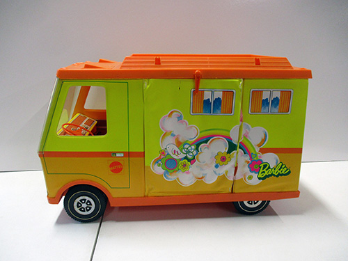 image of Barbie RV Camper Van Toy with Bright Graphics
