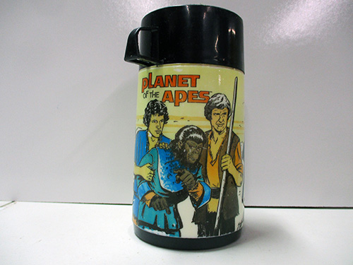 image of Planet of the Apes Vintage Thermos with Illustrations