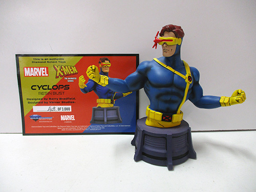 image of Diamond Select Cyclops Marvel Bust with COA
