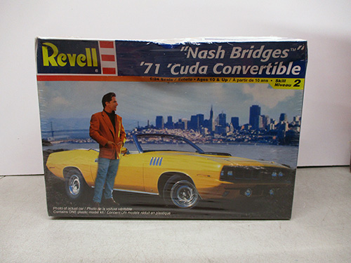 image of Revell 'Nash Bridges' '71 Cuda Convertible Model Kit