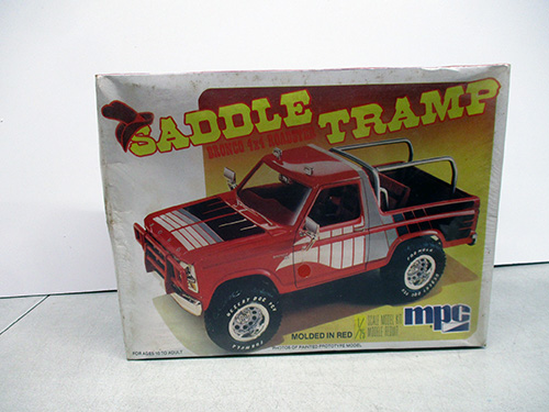 image of MPC Saddle Tramp Model Kit in Original Packaging