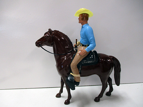 image of Hartland Cowboy on Brown Horse Figurine