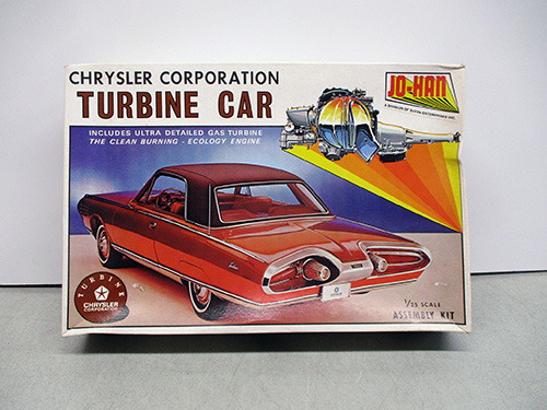 image of Jo-Han Chrysler Turbine Car Model Kit in Original Box
