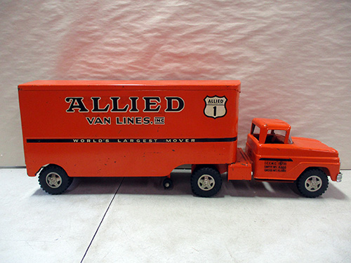 image of Tonka Allied Vans Lines Pressed Steel Toy Truck