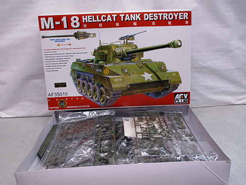 image of AFV Club 1/35 Scale M-18 Hellcat Model Kit