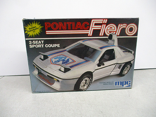 image of MPC Pontiac Fiero 2-Seat Sport Coupe Model Kit